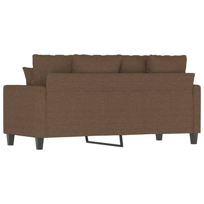 2-Sitzer-Sofa Braun 140 cm Stoff