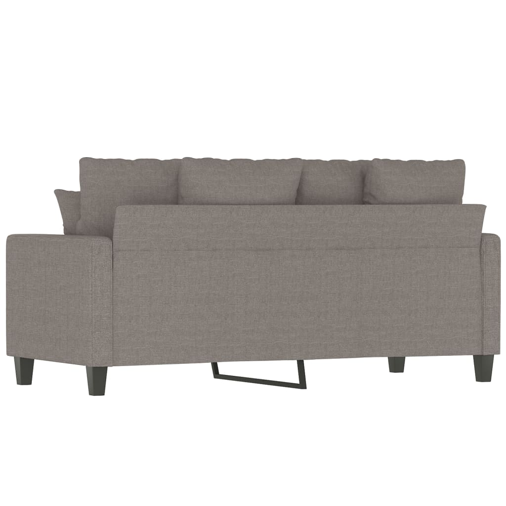 2-Sitzer-Sofa Taupe 140 cm Stoff