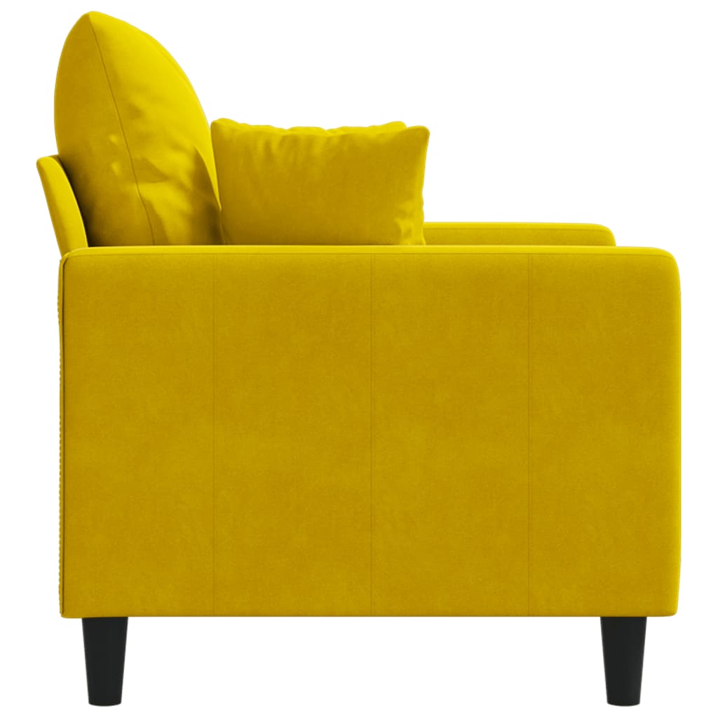 Armchair Yellow 60 cm Velvet