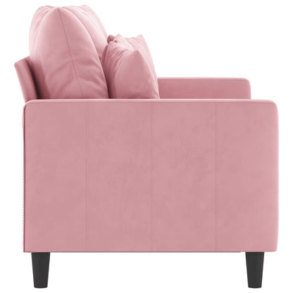 2-Sitzer-Sofa Rosa 120 cm Samt