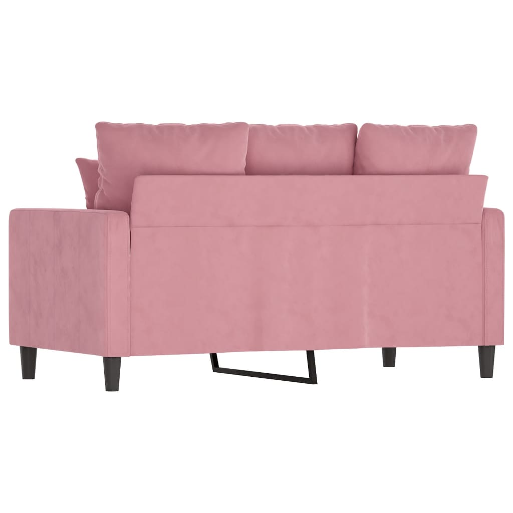 2-Sitzer-Sofa Rosa 120 cm Samt