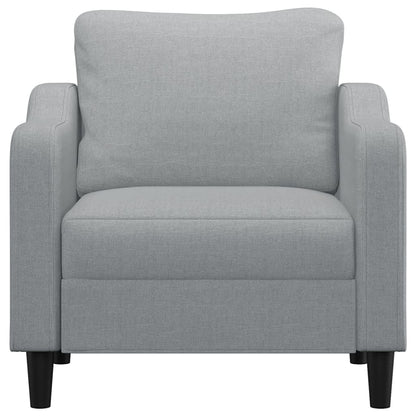 Armchair light grey 60 cm fabric