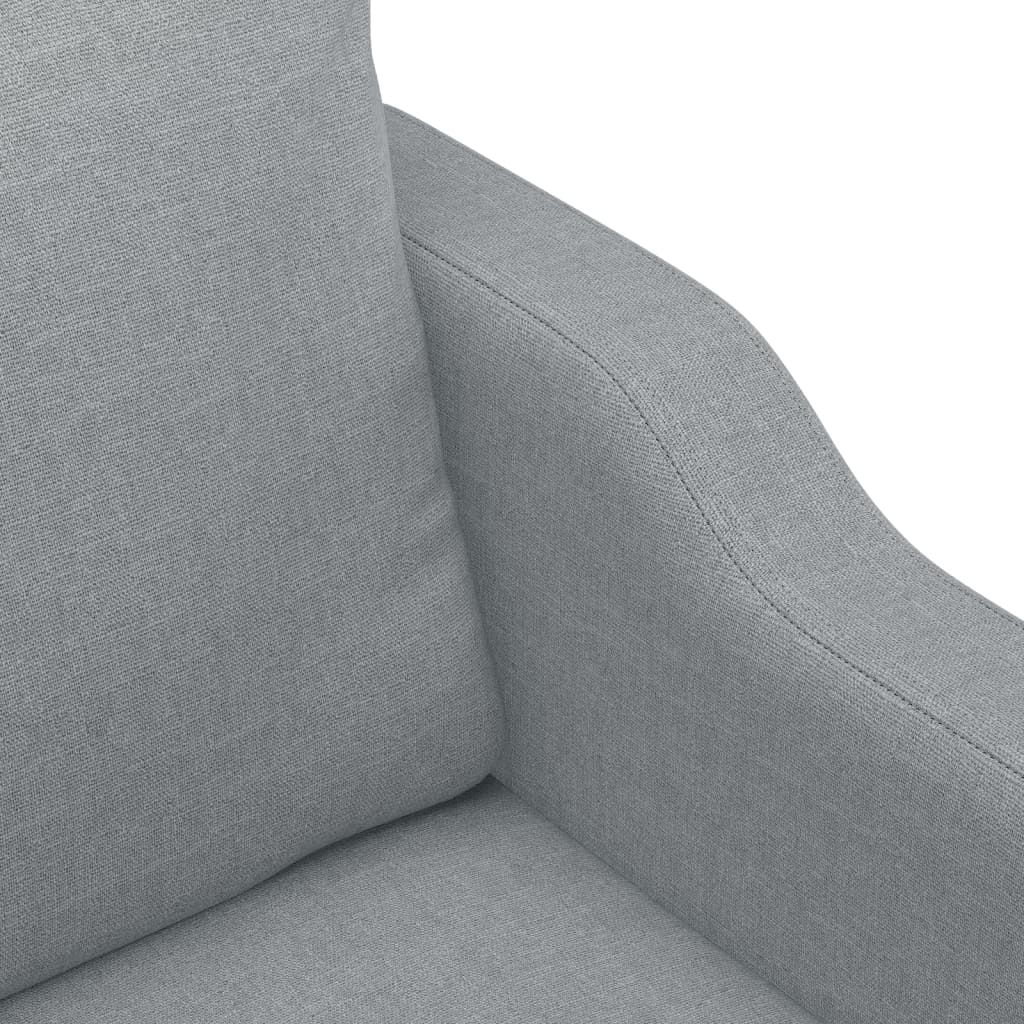 Armchair light grey 60 cm fabric