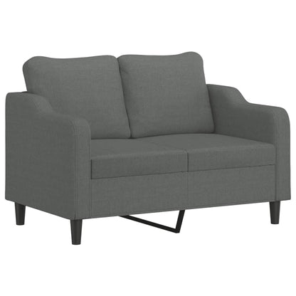 2-Sitzer-Sofa Dunkelgrau 120 cm Stoff