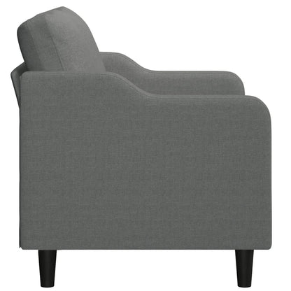 2-Sitzer-Sofa Dunkelgrau 120 cm Stoff