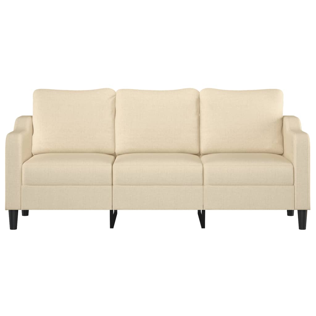 3-Sitzer-Sofa Creme 180 cm Stoff