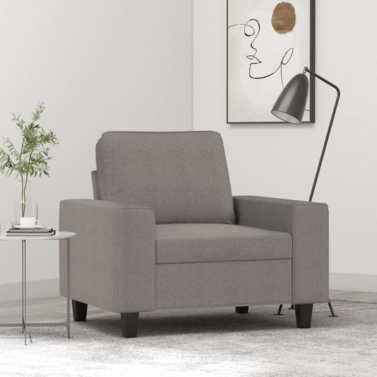 Armchair Taupe 60 cm fabric