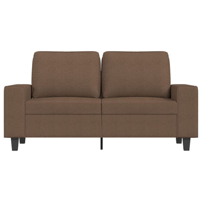 2-Sitzer-Sofa Braun 120 cm Stoff