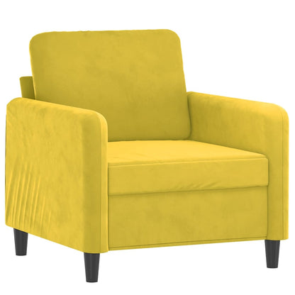 Armchair Yellow 60 cm Velvet