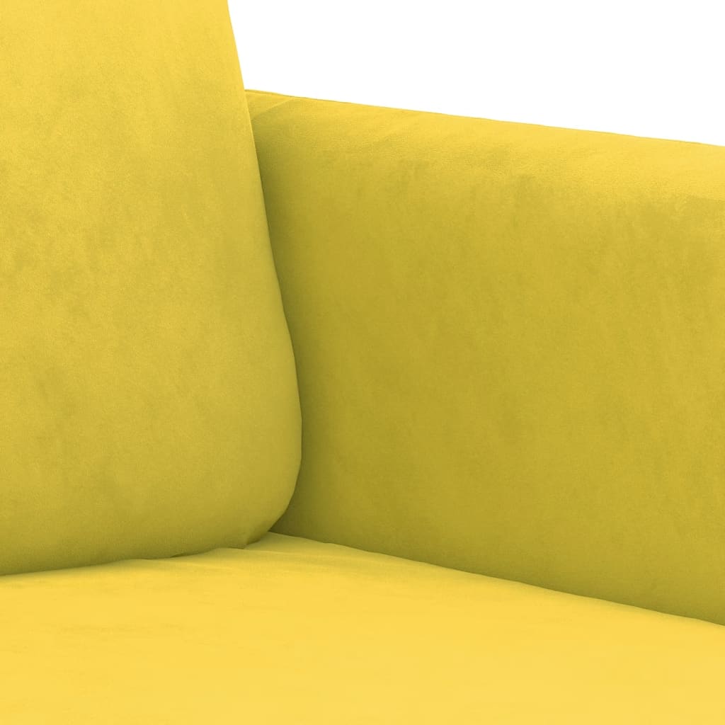 Armchair Yellow 60 cm Velvet