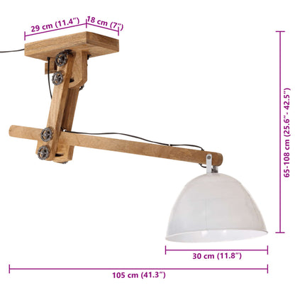 Deckenleuchte 25 W Weiß 105x30x65-108 cm E27