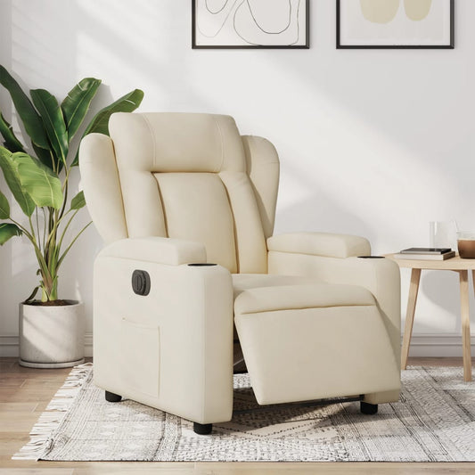 Relaxsessel Elektrisch Creme Stoff