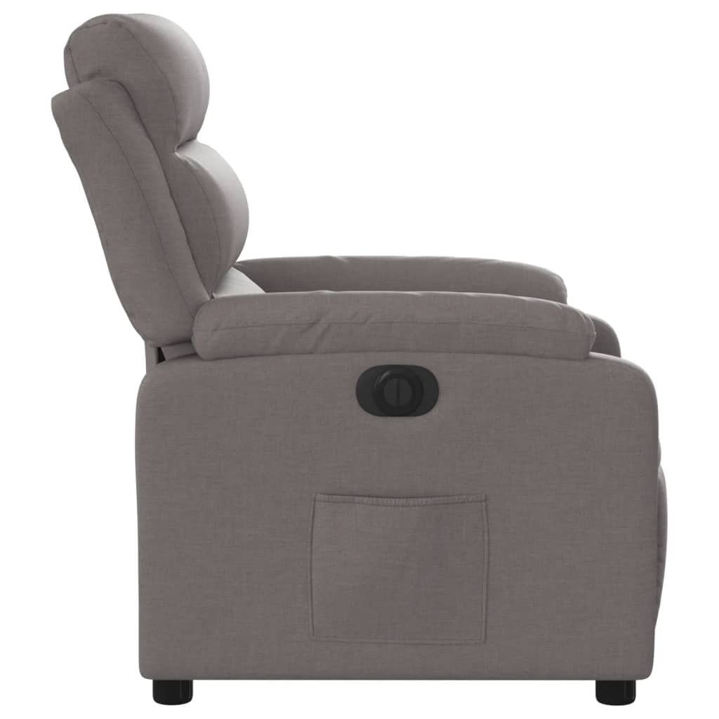 Relaxsessel Elektrisch Taupe Stoff