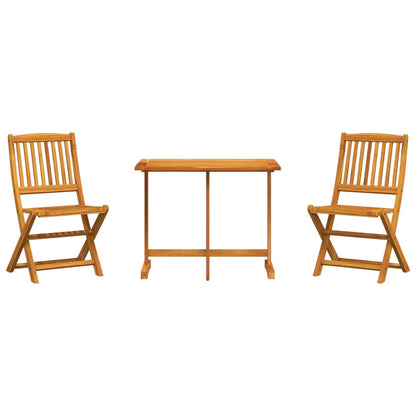 3-tlg. Garten-Essgruppe Klappbar Massivholz Akazie
