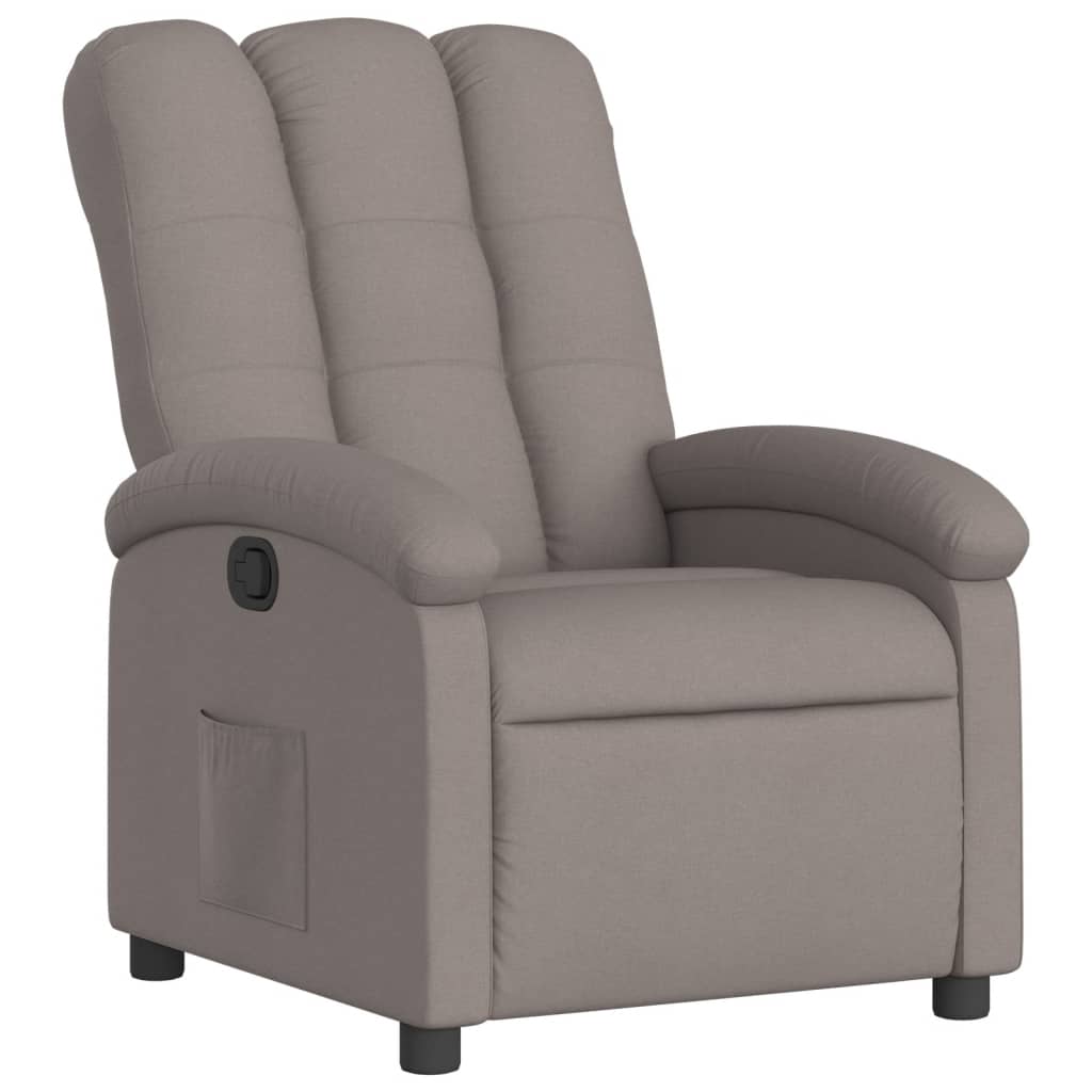 Relaxsessel Taupe Stoff