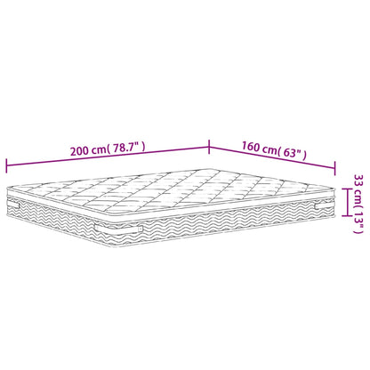 Matratze Taschenfederkern Medium Plus 160x200 cm