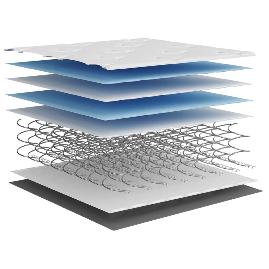 Pocket spring mattress medium firm 140x190 cm