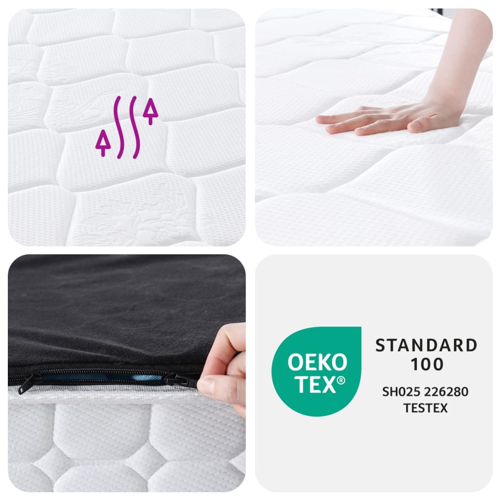 Pocket spring mattress medium firm 120x200 cm