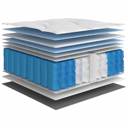 Pocket spring mattress medium firm 100x200 cm