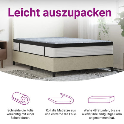 Mattress pocket spring core medium plus 140x190 cm