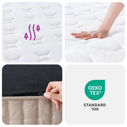 Pocket spring mattress Medium Plus 90x190 cm