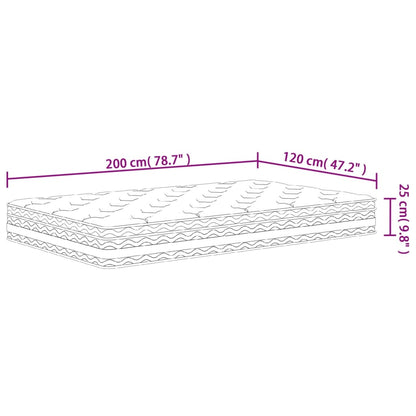 Matratze Taschenfederkern Mittel 120x200 cm