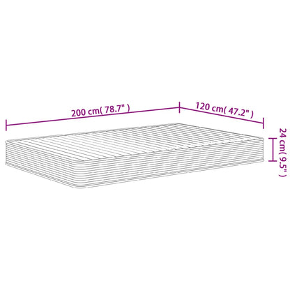 Matratze Schaumstoff Mittelweich 120x200 cm