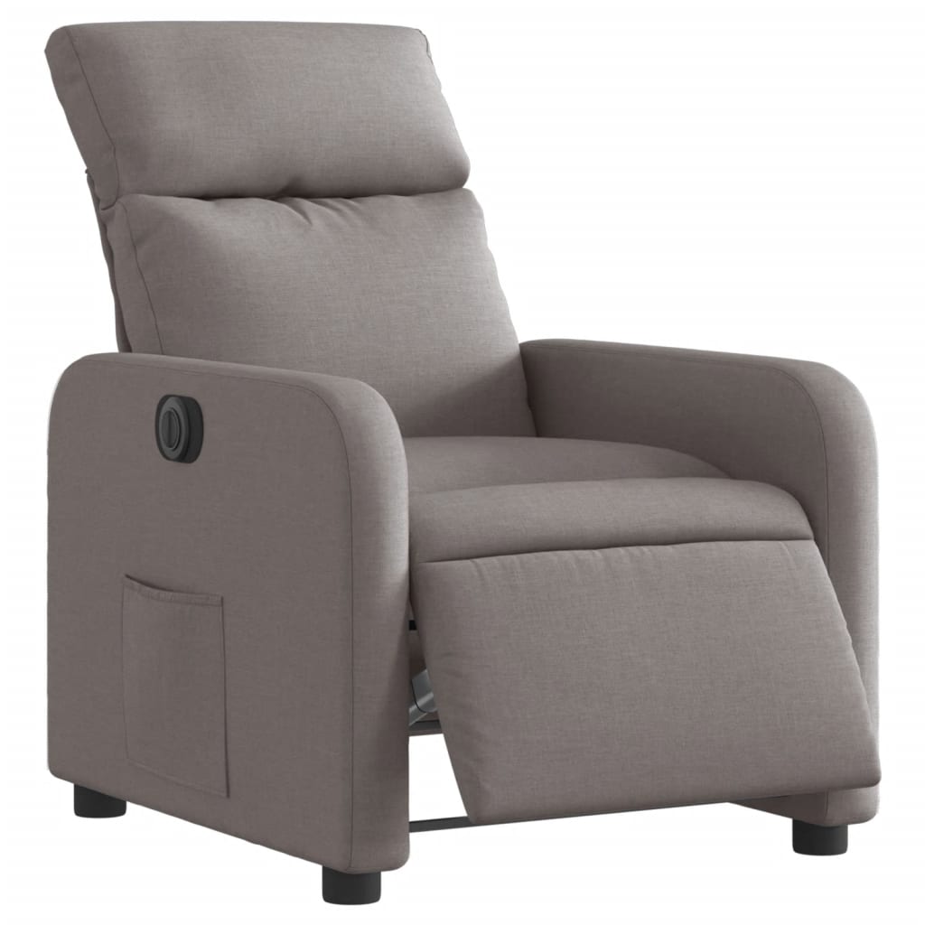 Relaxsessel Elektrisch Taupe Stoff