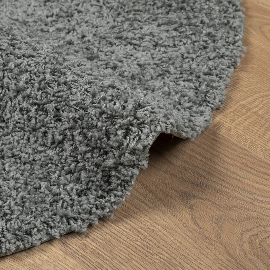 Teppich Shaggy Hochflor Modern Grün Ø 240 cm