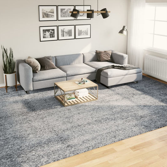 Teppich Shaggy Hochflor Modern Blau 300x400 cm