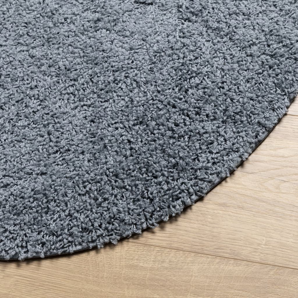 Teppich Shaggy Hochflor Modern Blau Ø 280 cm