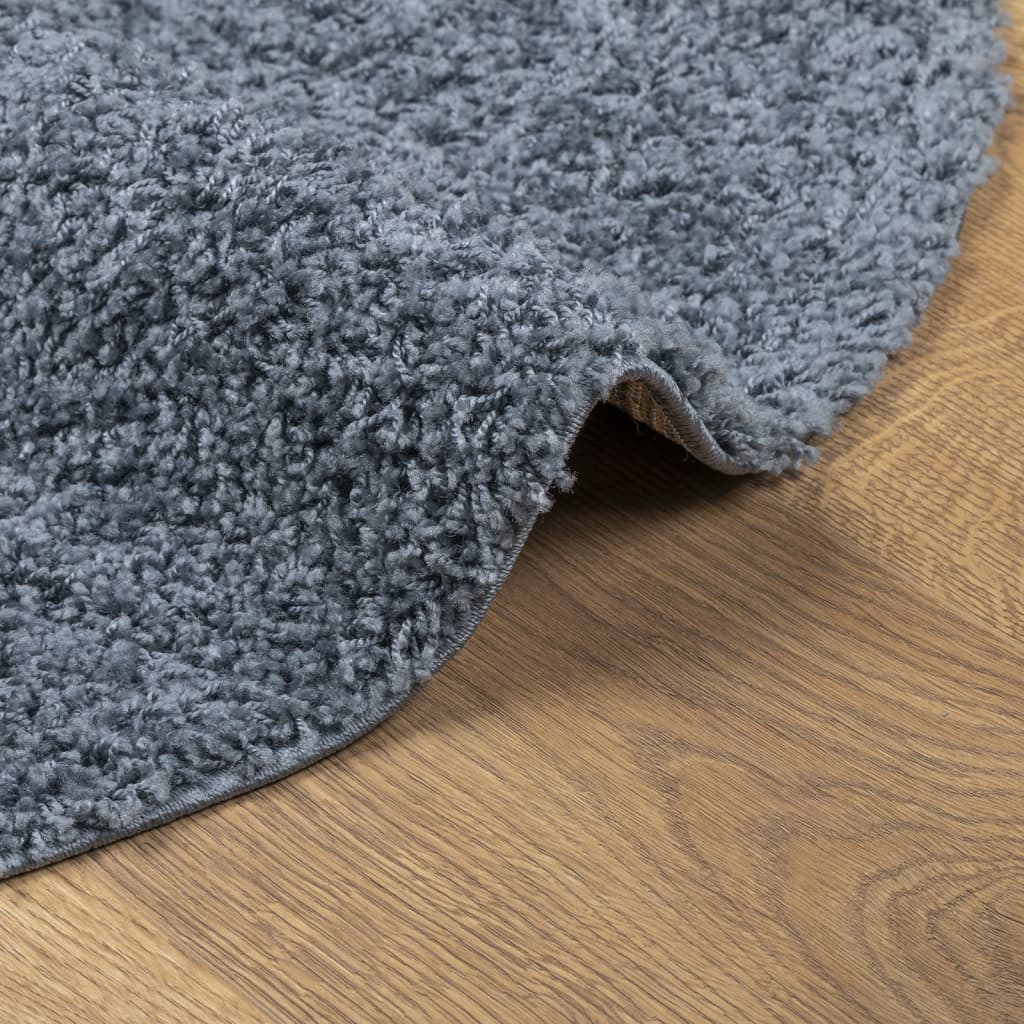 Teppich Shaggy Hochflor Modern Blau Ø 280 cm