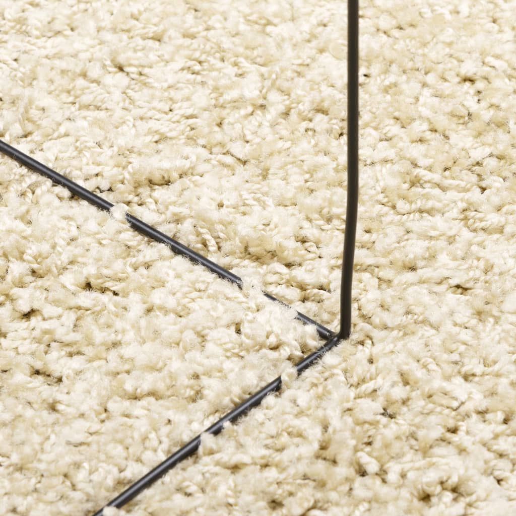 Teppich Shaggy Hochflor Modern Golden 240x340 cm