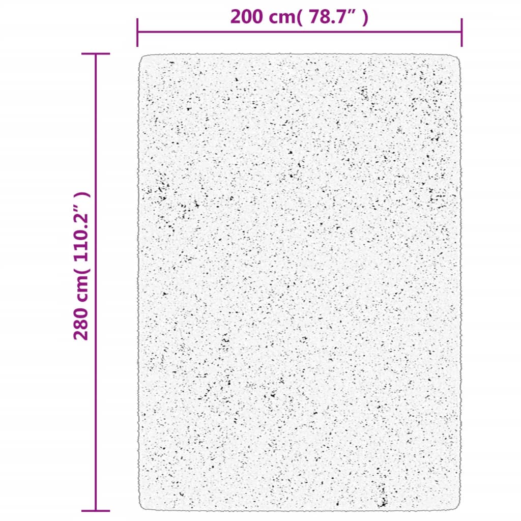 Teppich OVIEDO Kurzflor Grau 200x280 cm