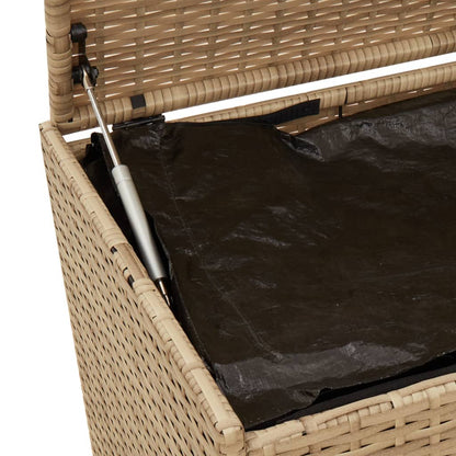 Gartentruhe Beige 469L Poly Rattan