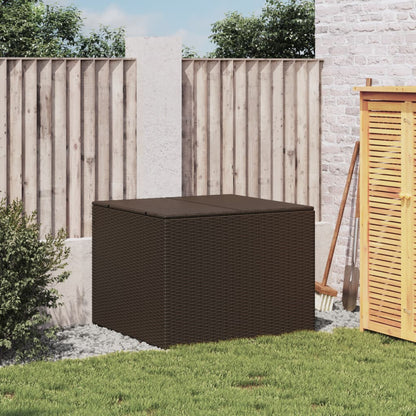 Gartentruhe Braun 291L Poly Rattan