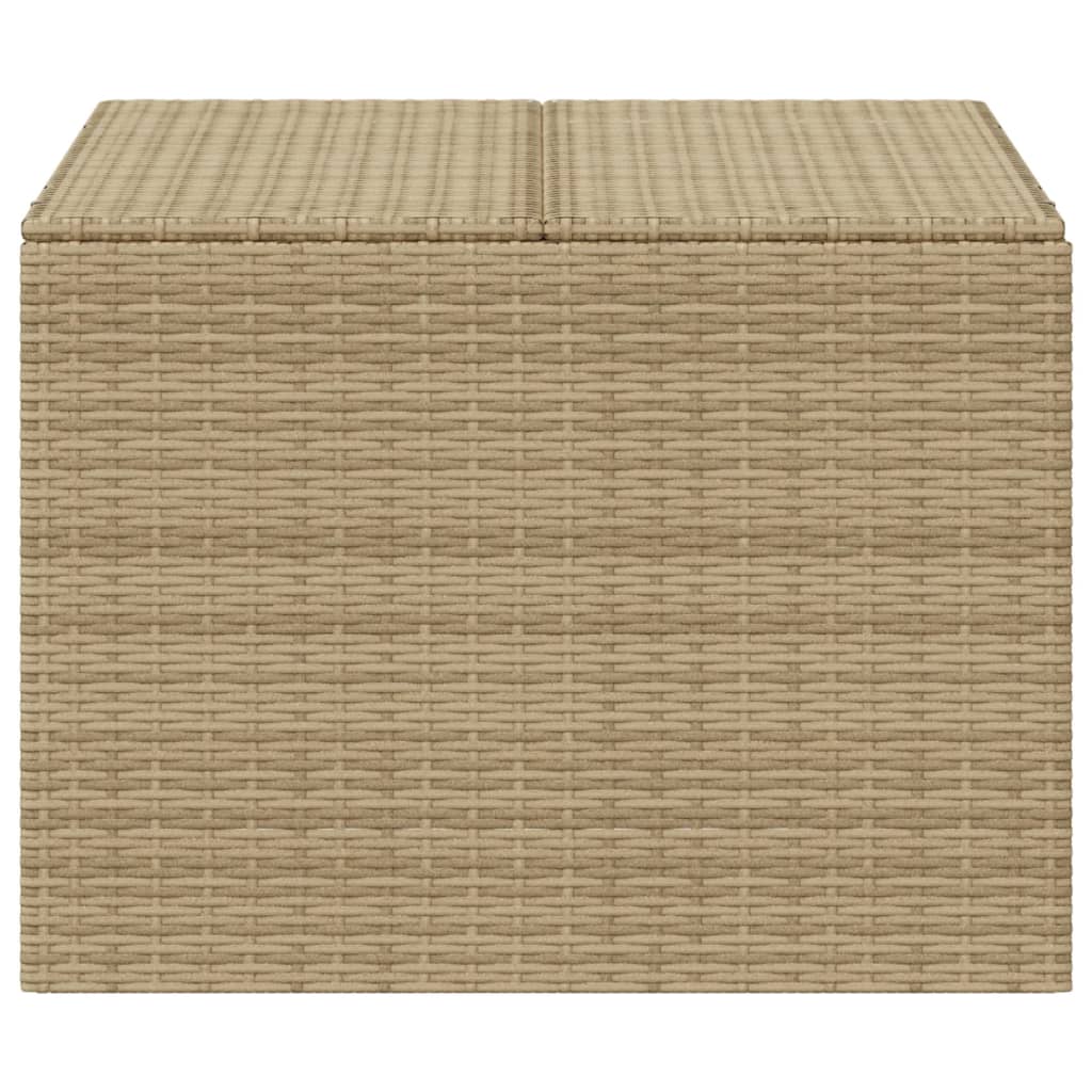 Gartentruhe Beige 291L Poly Rattan