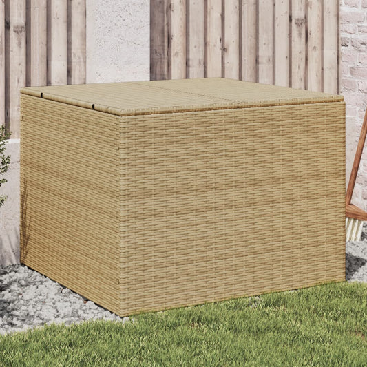 Gartentruhe Beige 291L Poly Rattan