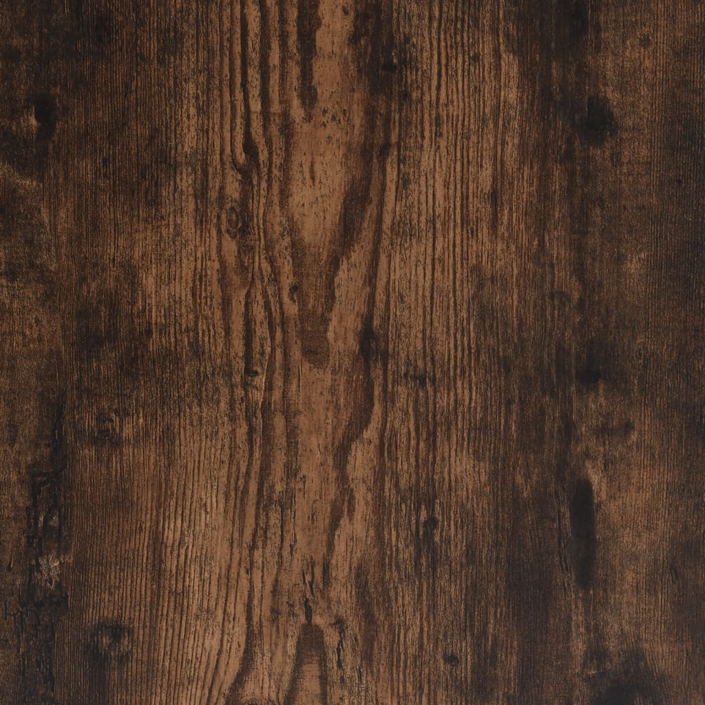 Bettgestell mit Kopfteil Räuchereiche 180x200 cm Holzwerkstoff