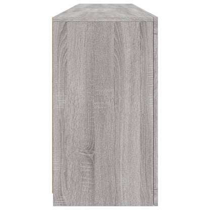 Sideboard mit LED-Leuchten Grau Sonoma 164x37x67 cm