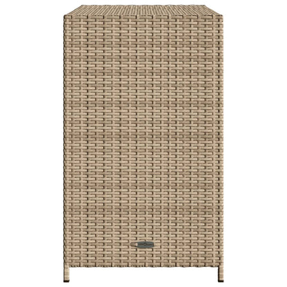 Gartenschrank Beige 83x45x76 cm Poly Rattan