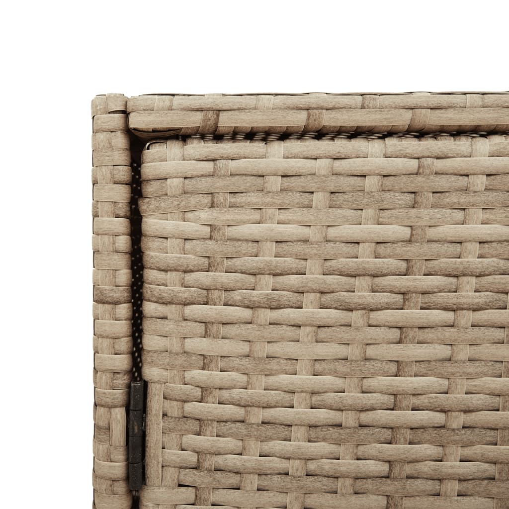 Gartenschrank Beige 83x45x76 cm Poly Rattan