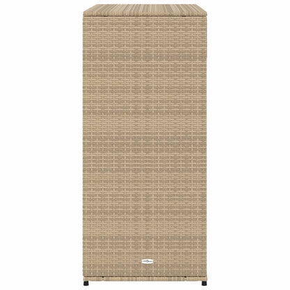 Gartenschrank Beige 105x55x113 cm Poly Rattan