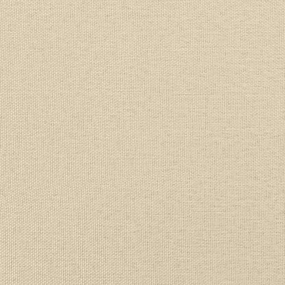 Bettgestell ohne Matratze Creme 140x200 cm Stoff