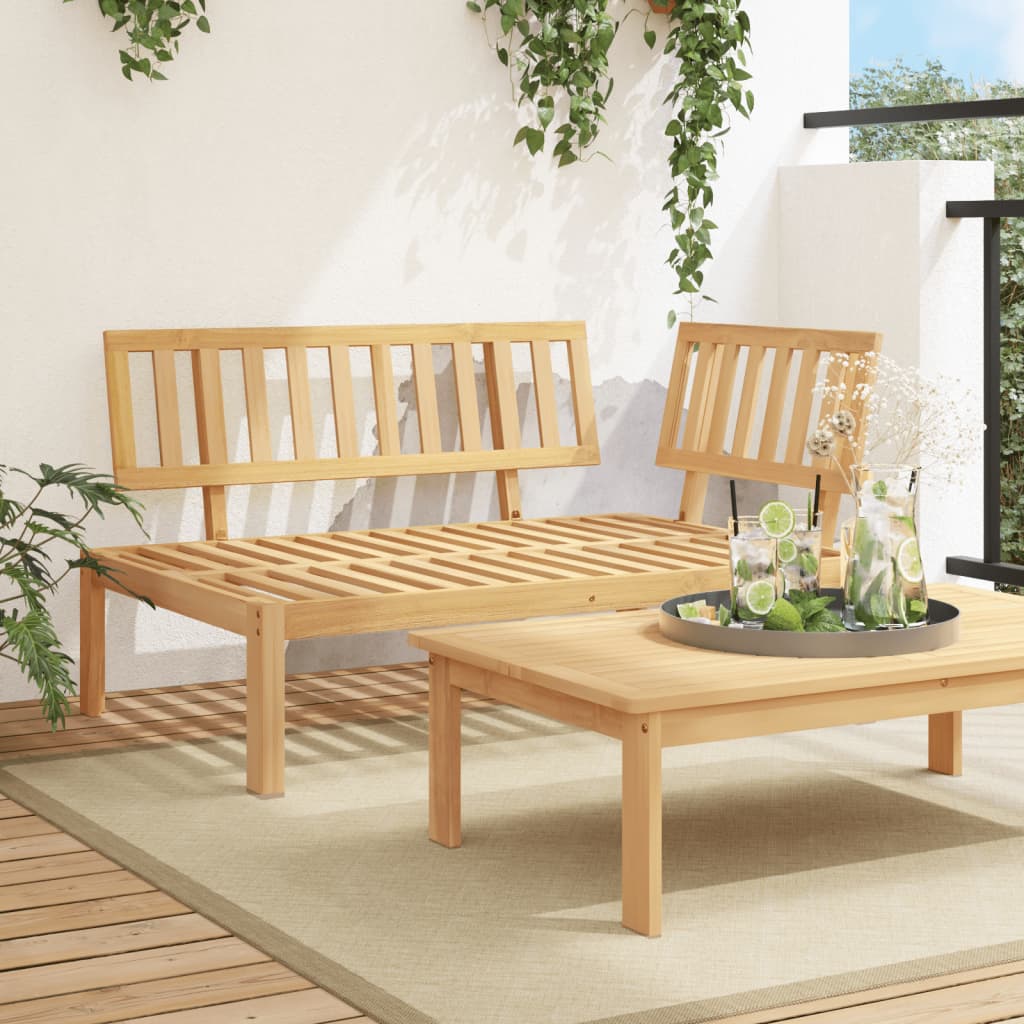 Garten-Ecksofa aus Paletten Massivholz Akazie