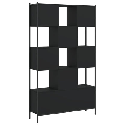 Bücherregal Schwarz 102x28x172 cm Holzwerkstoff