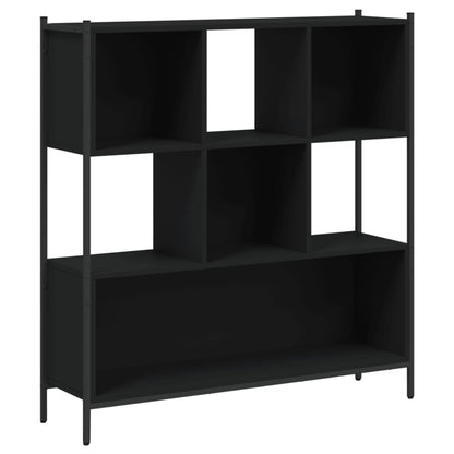 Bücherregal Schwarz 102x28x172 cm Holzwerkstoff