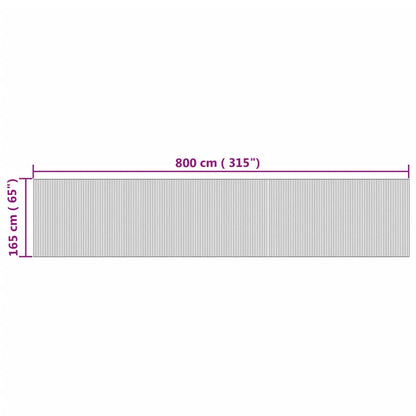 Paravent Natur 165x800 cm Bambus