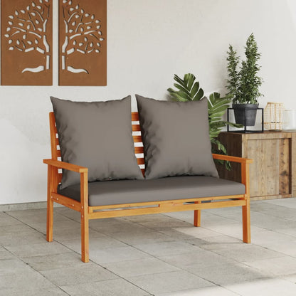 Gartensofa 120 cm mit Kissen Massivholz Akazie