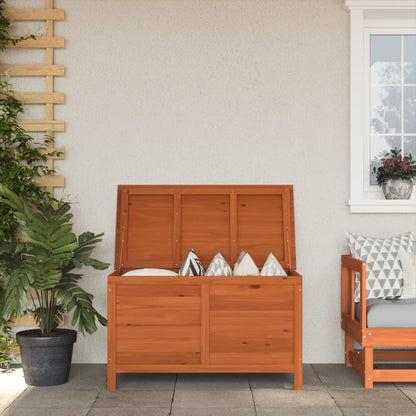 Gartentruhe 99x49,5x58,5 cm Massivholz Tanne